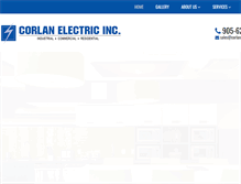 Tablet Screenshot of corlanelectric.com